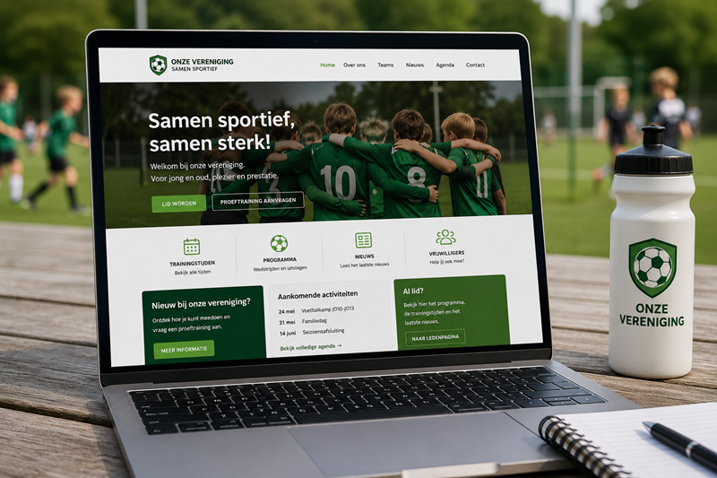 Wat zet je minimaal op de homepage van je verenigingswebsite?